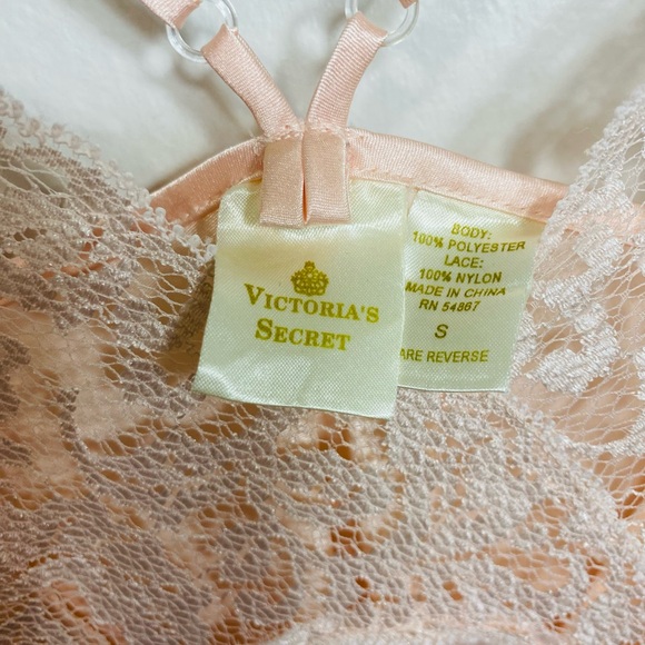 Vintage Victoria’s Secret Lace Slip Dress Light Pink Sexy Sleepwear Size S - Picture 10 of 10